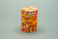 Washi Paper Chazutsu, Chrysanthemum pattern (used)