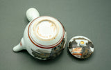 Kutani Porcelain Kyuusu Teapot Set with Wood Box, estimated 1960s-1980s+