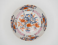 1960s-1970s Export Porcelain Bowl with Overglaze Painting